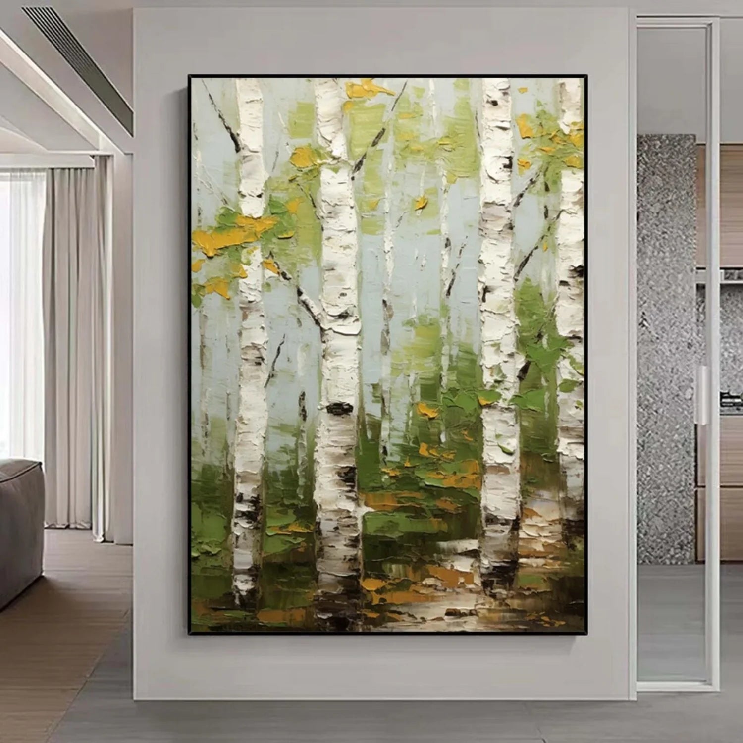 Tree Abstract Textured Wall Art #TP039
