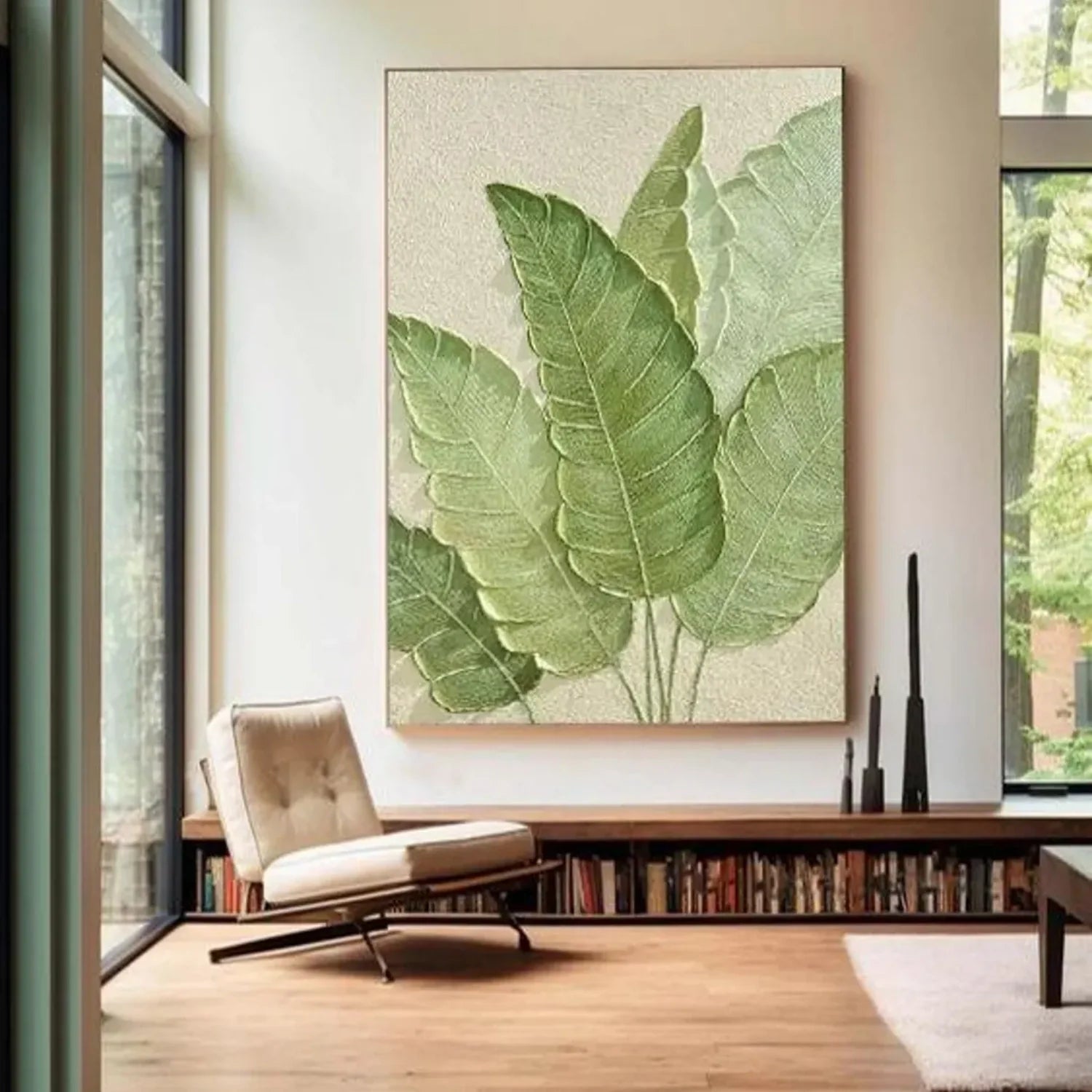 Flower & Tree Abstract Textured Wall Art #ML102