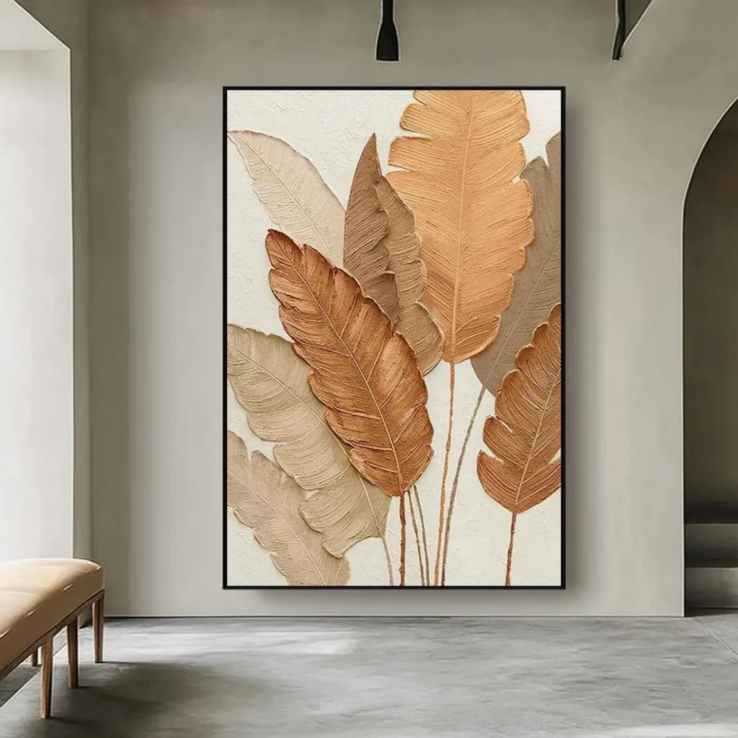 Flower & Tree Abstract Textured Wall Art #ML103