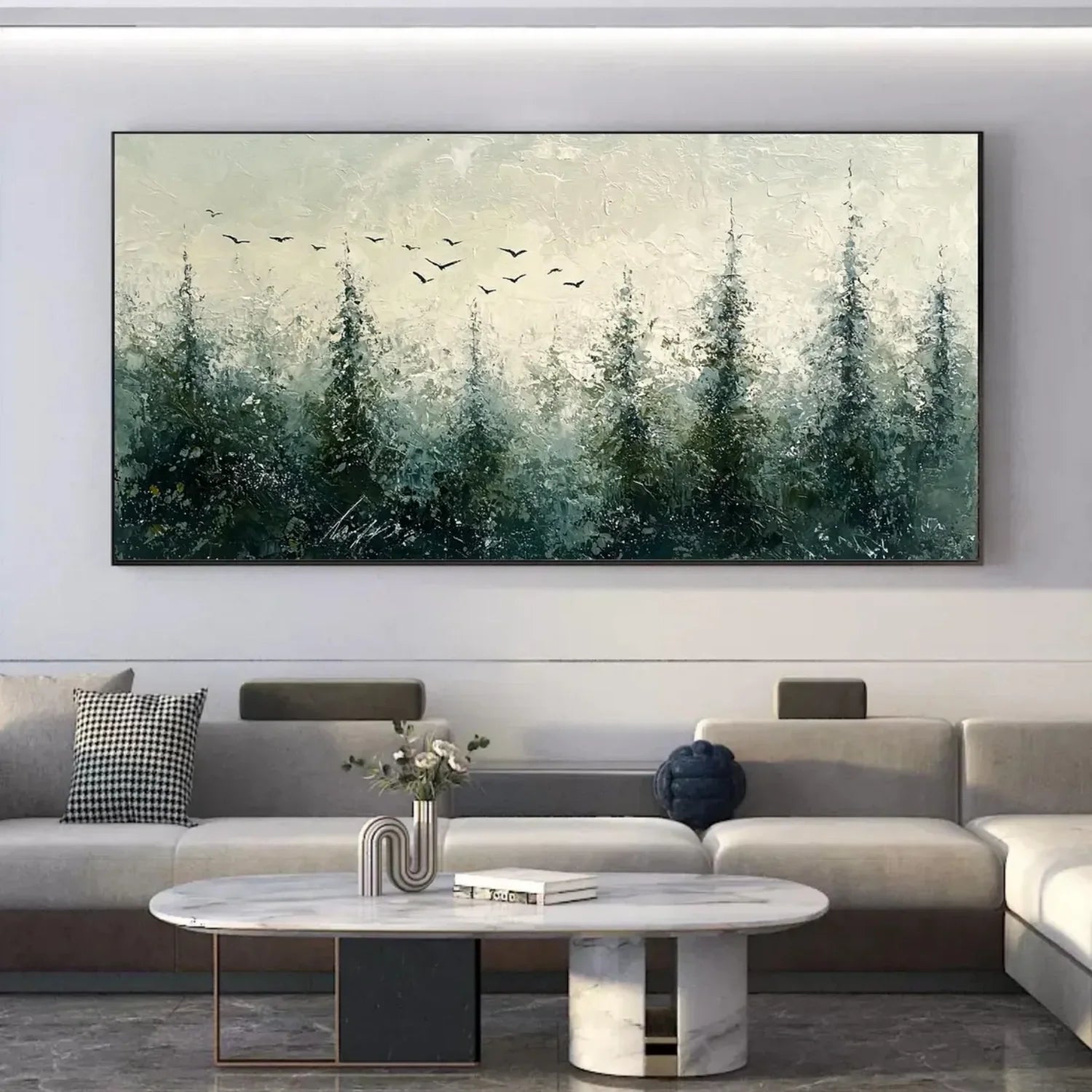 Tree Abstract Textured Wall Art #TP041