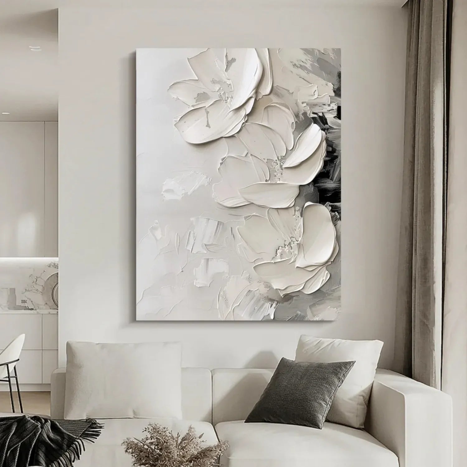 Flower & Tree Abstract Textured Wall Art #ML097