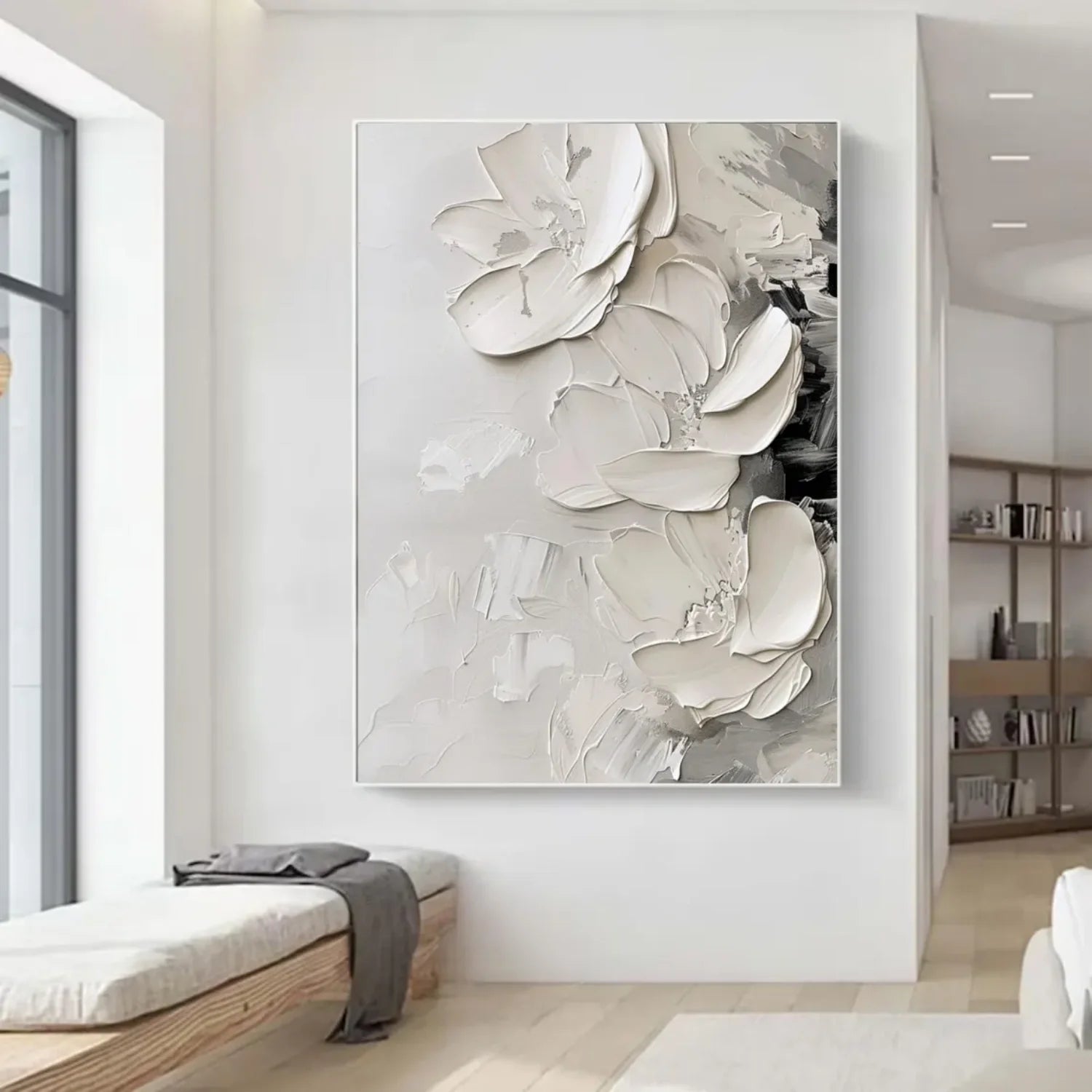 Flower & Tree Abstract Textured Wall Art #ML097