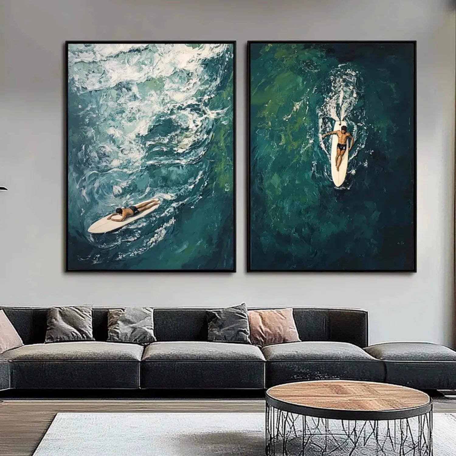 Surfing Sport Wall Art Set of 2 #SA025