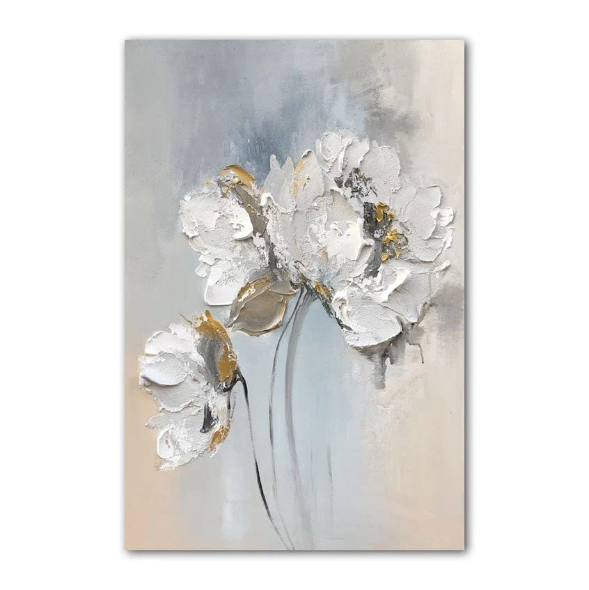 White Beauty Textured Wall Painting #WB 012